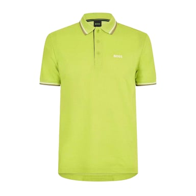 Boss Mens Paddy Short-Sleeved Polo Shirt (Pastel Green)