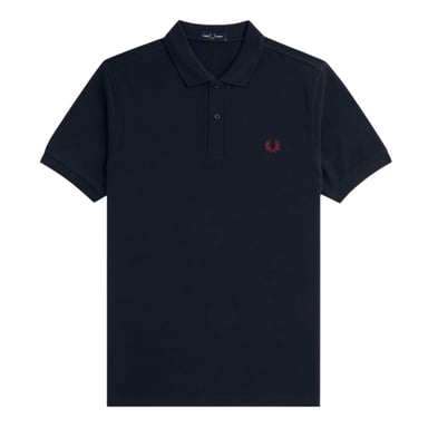 Fred Perry Mens Logo Cotton Polo Shirt (Navy)