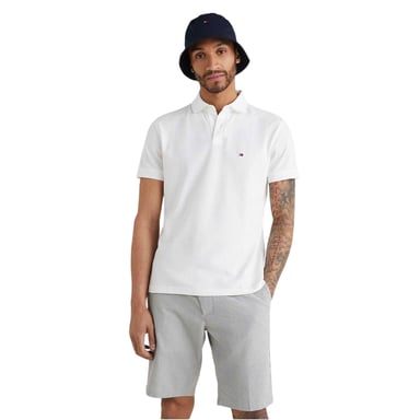 Tommy Hilfiger Mens 1985 Embroidered Logo Polo Shirt (White)