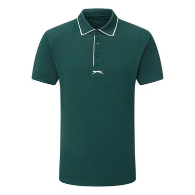 Slazenger Mens Performance Regular Short-Sleeved Polo Shirt (Green)