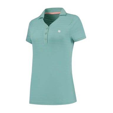 K-Swiss Womens/Ladies Hypercourt V Neck Regular Polo Shirt (Blue)