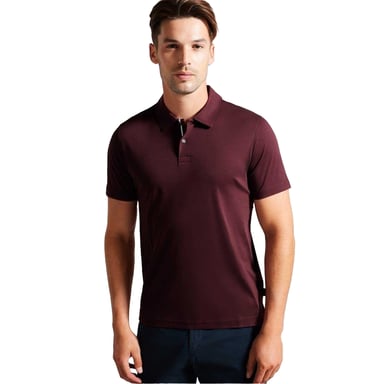 Ted Baker Mens Zeiter Cotton Polo Shirt (Maroon)