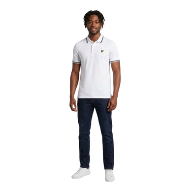 Lyle & Scott Mens Polo Shirt (White/Black)