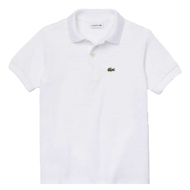 Lacoste Boys Pique Polo Shirt (White)