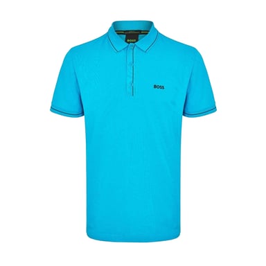 Boss Mens Paule Polo Shirt (Turquoise/Aqua)