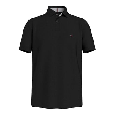 Tommy Hilfiger Mens 1985 Embroidered Logo Polo Shirt (Black)