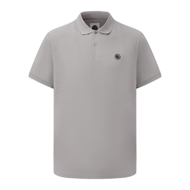Pretty Green Mens Cotton Polo Shirt (Dark Grey)