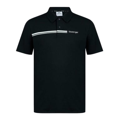 Slazenger Mens Polyester Golf Polo Shirt (Black)