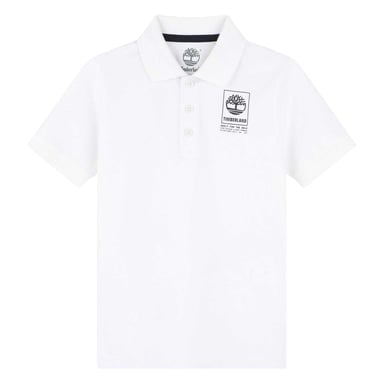 Timberland Childrens/Kids Logo Regular Polo Shirt (White)