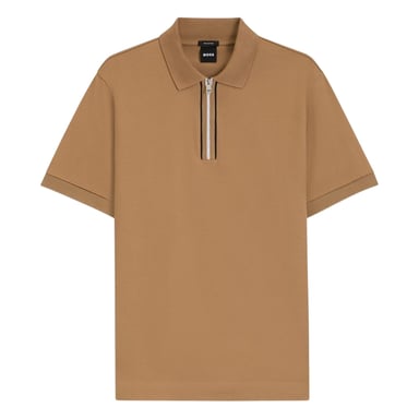 Boss Mens Short-Sleeved Polo Shirt (Medium Beige)