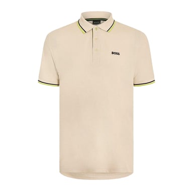 Boss Mens Paddy Short-Sleeved Polo Shirt (White)