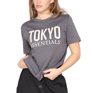 Blank Essentials Womens/Ladies Tokyo T-Shirt (Charcoal)