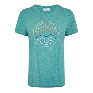 Columbia Womens/Ladies Sloan Ridge Graphic Print T-Shirt (Teal)