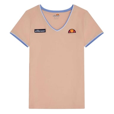 Ellesse Womens/Ladies V Neck T-Shirt (Light Orange)