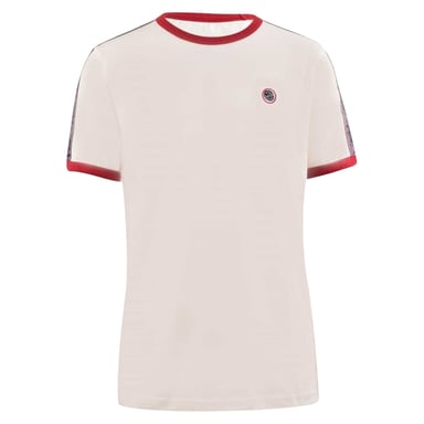 Pretty Green Mens Eclipse Paisley Taped T-Shirt (White)