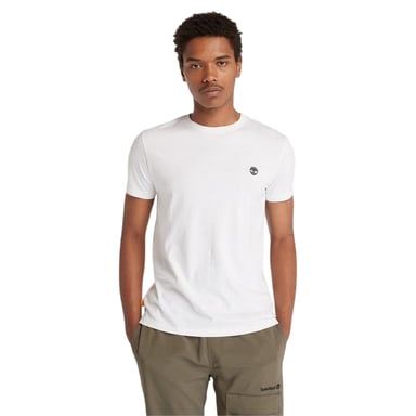 Timberland Mens River Embroidered Crew Neck T-Shirt (White)