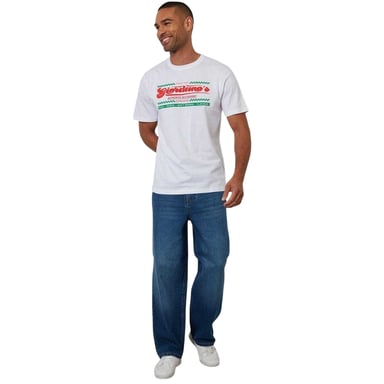 Threadbare Mens Pizza Knitted T-Shirt (White)