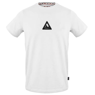 Aquascutum Mens Logo Jersey Crew Neck T-Shirt (White)