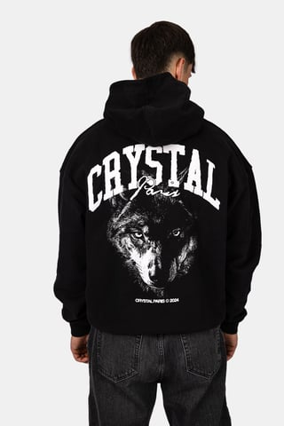 Crystal Paris Oversized Hoodie Nightwolf