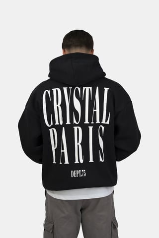 Crystal Paris Oversized Hoodie Face