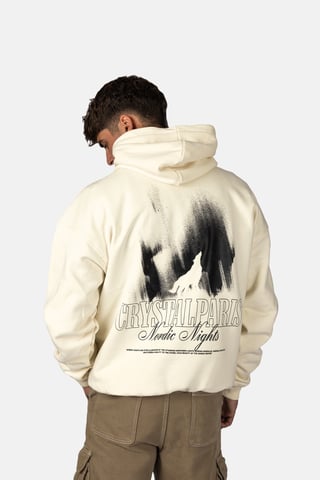 Crystal Paris Oversized Hoodie Wolf
