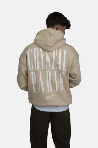 Crystal Paris Oversized Hoodie Face