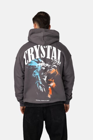 Crystal Paris Oversized Hoodie Raw