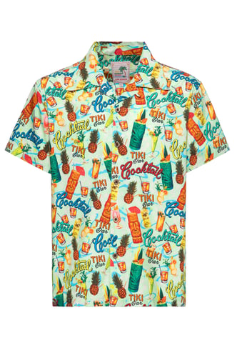 King Kerosin Herren Hawaii Hemd Tiki Cocktails