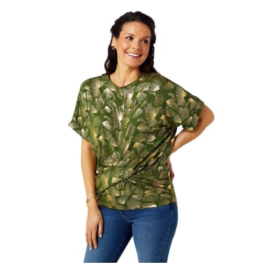 Biba Womens/Ladies Foil Twisted Top (Khaki Green)