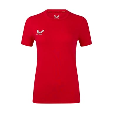 Castore Womens/Ladies Logo T-Shirt (True Red)