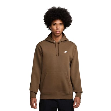 Nike Mens Club Fleece Pullover Hoodie (Mosswood brown)