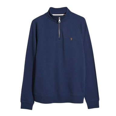 Farah Mens Quarter Zip Sweatshirt (Blue Tide)
