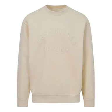 Blank Essentials Unisex Adult Arched Logo Sweatshirt (Summer Sand)
