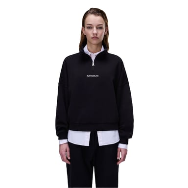 Napapijri Womens/Ladies Almas Quarter Zip Sweatshirt (Black)