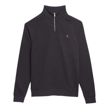 Farah Heren Quarter Zip Sweatshirt (Zwart)