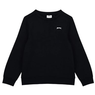 Slazenger Boys Logo Fleece Sweatshirt (Black)