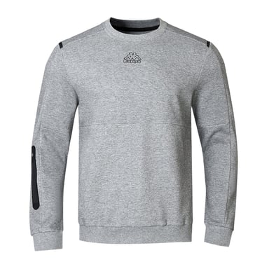Kappa Mens Teddy Fleece Sweatshirt (Grey Marl)