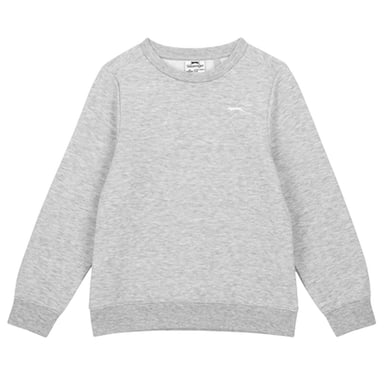 Slazenger Boys Logo Fleece Sweatshirt (Grey Marl)