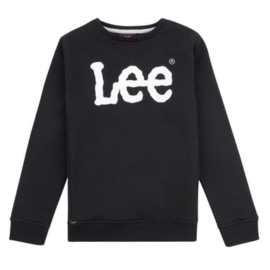 Lee Boys Jeans Wobbly Crew Neck Sweatshirt (Black Print)