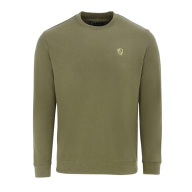 Howick Mens Logo Sweatshirt (Olive Green)