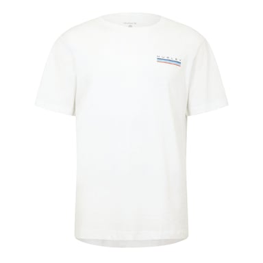 Hurley Mens Throwback Back Print T-Shirt (White)