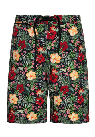 King Kerosin Herren Badeshorts Hibiscus
