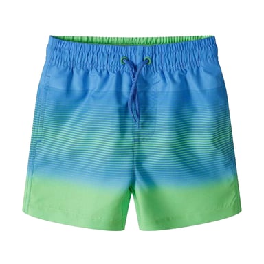 Minoti Boys Colour Block Swim Shorts (Green/Blue)