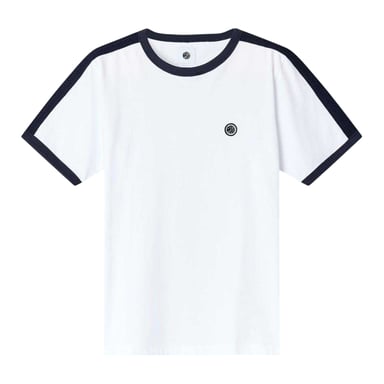 Pretty Green Mens Denton Cotton Regular T-Shirt (White)
