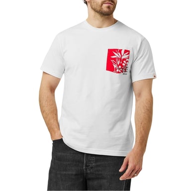 Replay Mens Hawaiian Regular T-Shirt (White)