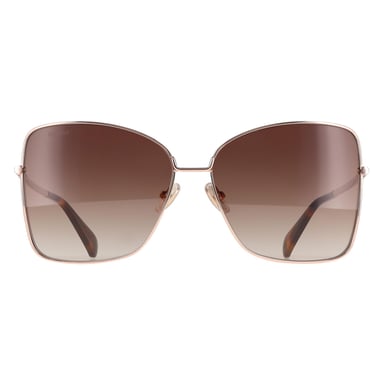 Max Mara MM0097 Menton 1 28F glanzend roségoud bruin gradiënt zonnebril