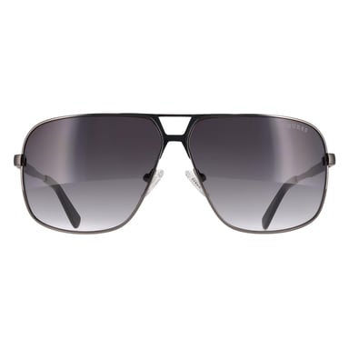 Guess GU00070 08B glanzend gunmetal smoke grijs gradiënt zonnebril