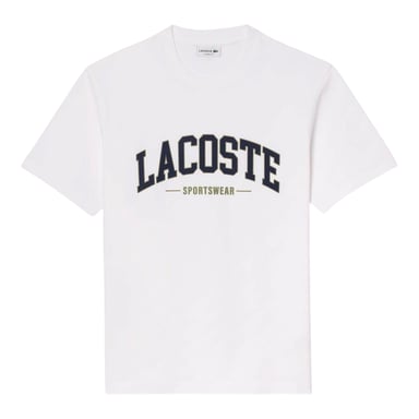 Lacoste Unisex Adult Arched Logo T-Shirt (White)
