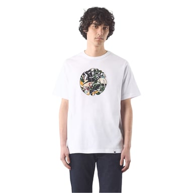 Pretty Green Mens Convergence Graphic Print Regular T-Shirt (White)