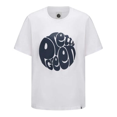 Pretty Green Mens Logo Cotton T-Shirt (White)